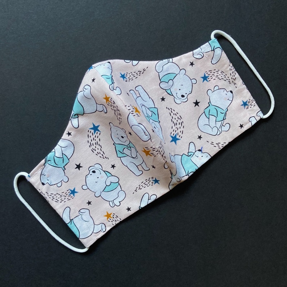 Winnie the Pooh Face Mask w/ Pocket for Filter